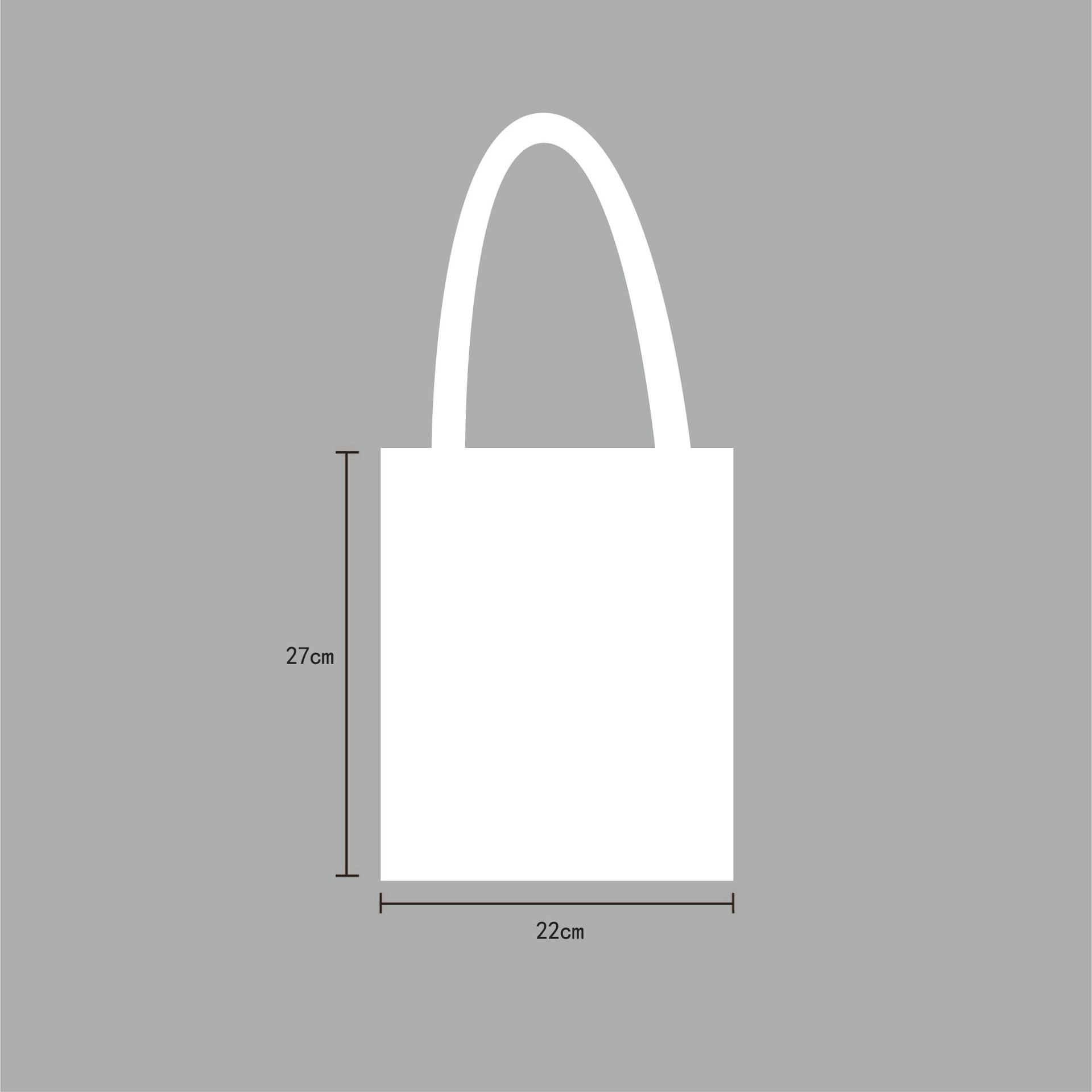 Portable Canvas Bag Logo Factory Wholesale Spot Blank Student Shoulder Canvas Bag Shopping Bag Advertising Cotton Bag