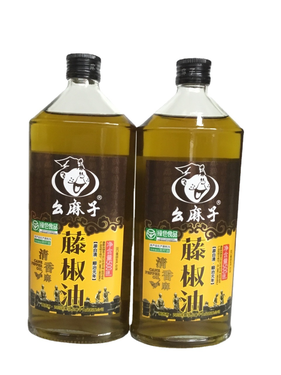 幺麻子藤椒油500g.10瓶凉拌麻油清香麻油瓶装不发快递量大从优