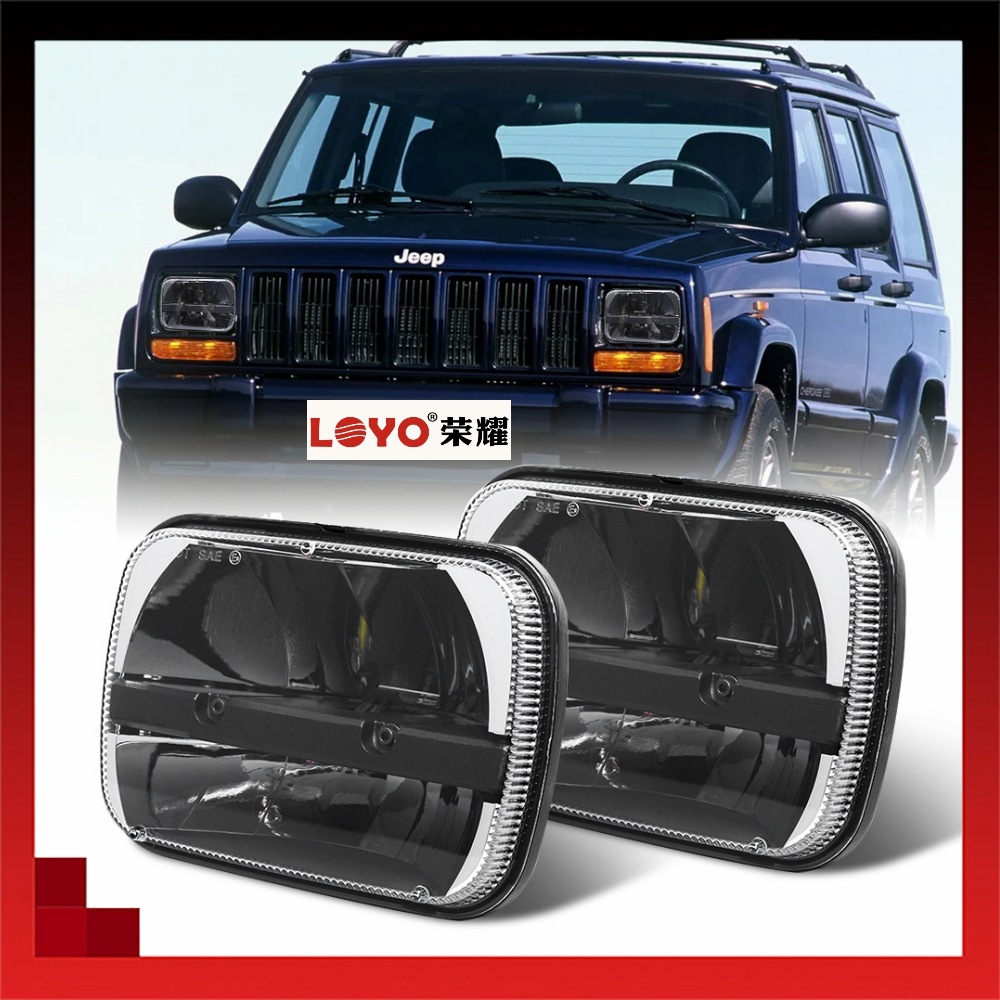 7英寸36w led工作灯h4大灯远近光一体6*7通用卡车驾驶灯前大灯