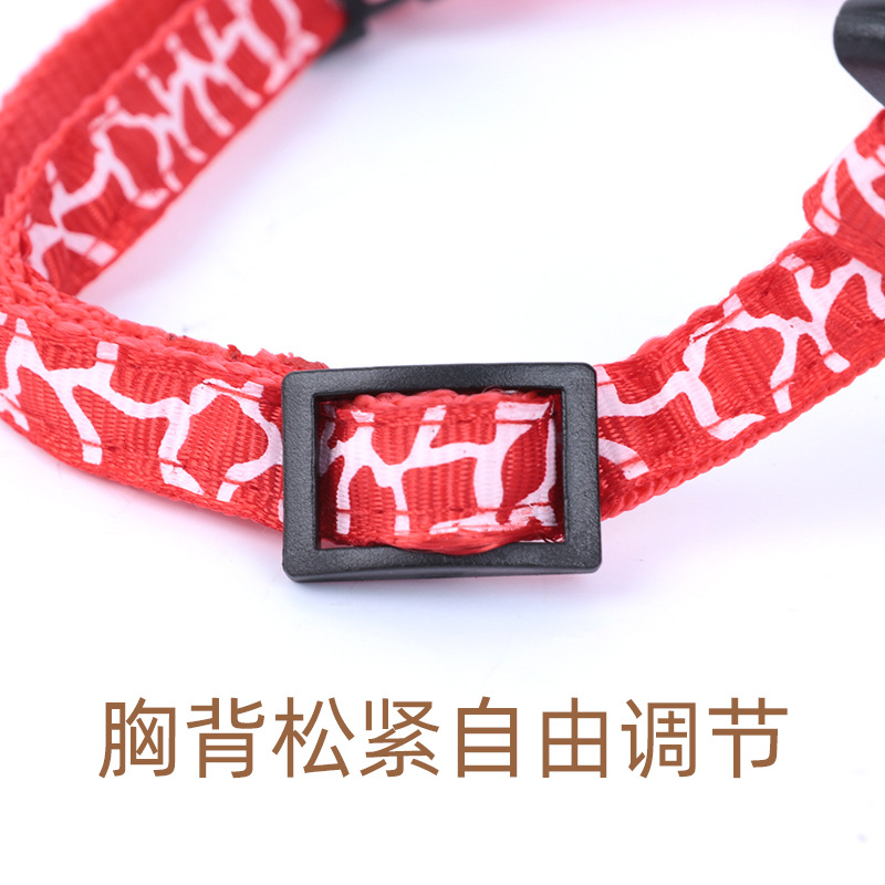 Walking out Cat Rope Cat Pulling Rope Kittens Dog I-Shaped Chest Strap Collar Bolt Cat Rope Anti Breaking Loose Cat Dog Chain