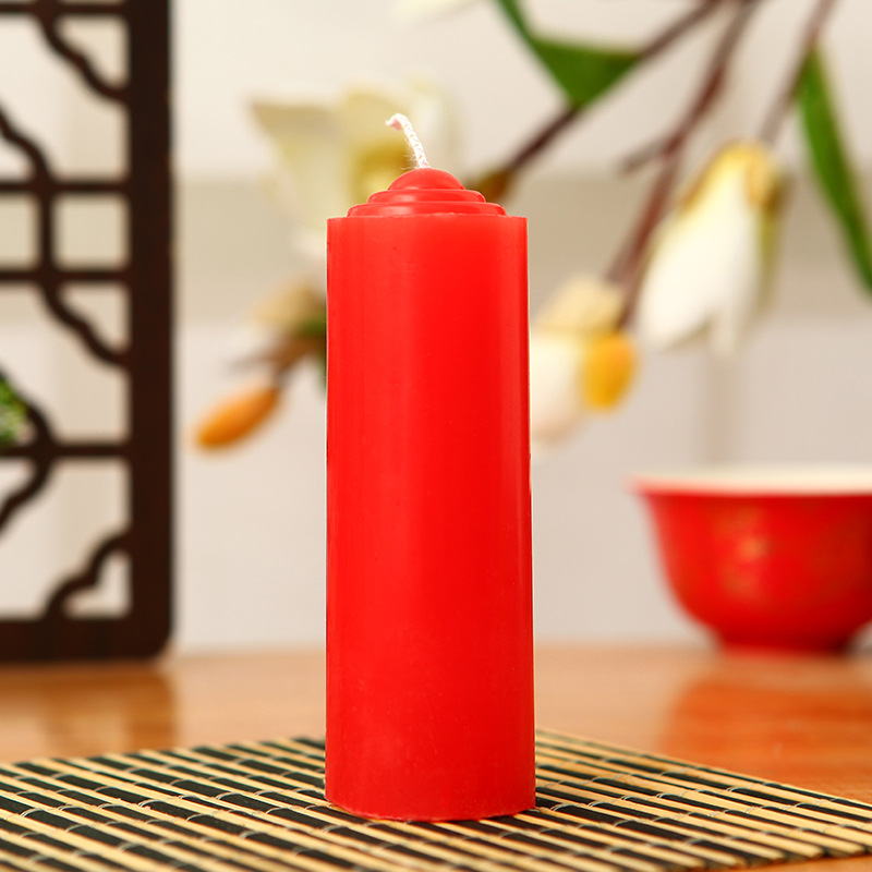 Ji Zhiguang Household Lighting Candle Red White Yellow Thick Cylindrical Power Failure Emergency Romantic Wedding Large Factory Wholesale