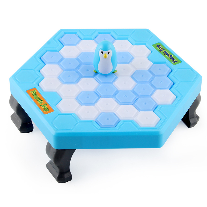 Knock Ice Cube to Save Little Penguin Ice Breaking Logic Toy TikTok Children Smash Puzzle Thinking Training Parent-Child Game