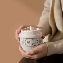 冇心新款暖手宝创意奶茶杯迷你便携加热捂手暖宝宝女二合一充电宝