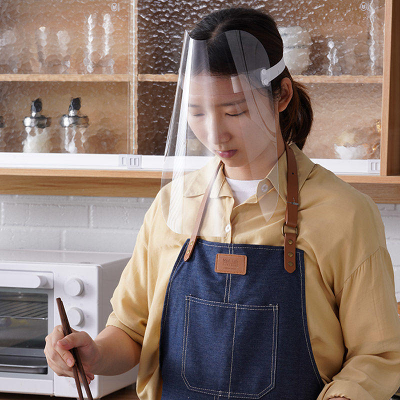 防油烟面罩炒菜面具透明厨房防油溅做饭防尘全脸防护烧菜护脸