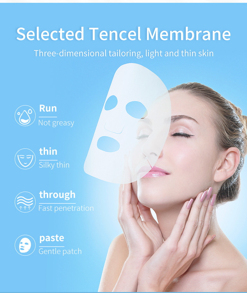 跨境全英文牛奶面膜保湿补水薄膜布温和亲肤mooyam面膜正品批发