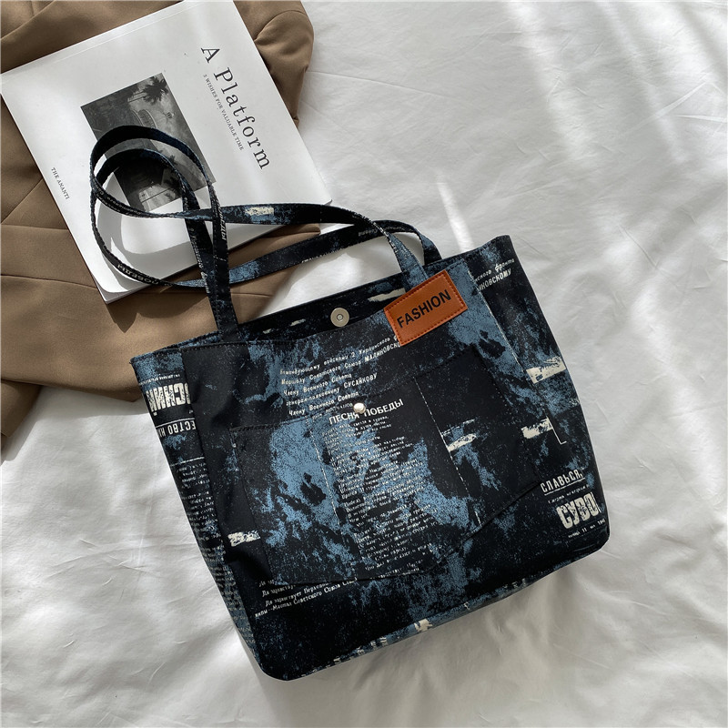 Fashion Printed Tie-Dyed Oxford Women's Bag New Casual Shoulder Bag 2021 Small Fresh Large Capacity Portable Women's Bag