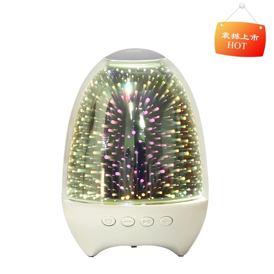 Christmas Gift Desktop Card Pat Light Touch Bluetooth Speaker Colorful Night Lamp Mobile Phone Wireless Bluetooth Speaker