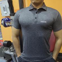 亚马逊外贸男士运动韩版休闲潮流修身短袖丝光棉POLO衫