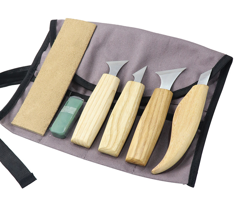 木工雕刻刀斜口刀手工木雕雕刻雕花打坯修边刀工具