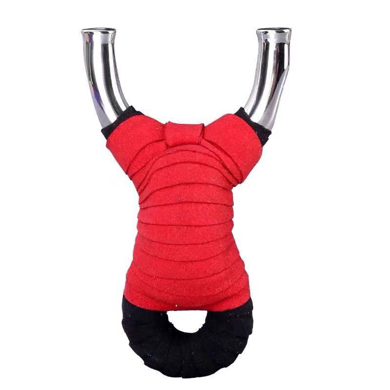 顶卡射鱼弹弓单卡打鱼弹弓不锈钢扁皮弓铁手弓架顶卡两用传统