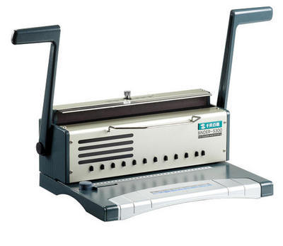 铁圈打孔装订机 千页百汇s300装订机 双线圈 文本合同34孔装订机