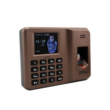 中控智慧x10自助式指纹考勤机 中控x10考勤机 免软件 u盘下载报表