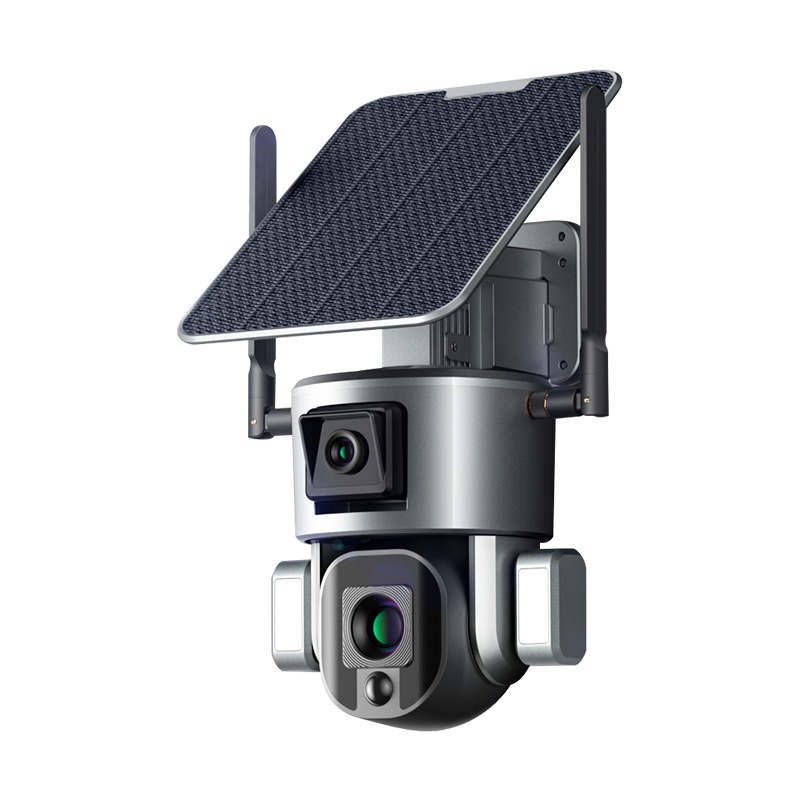 8 Million Wireless Wifi Binocular Camera Cross-Border 4G Solar Monitoring 10 Times Zoom Dual