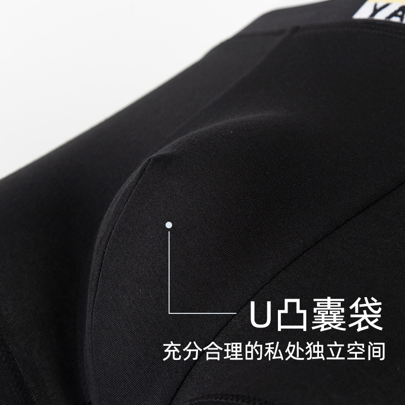 [Xiaohongshu Hot Sale] Men's Underwear Men's Modal Cotton Mid Waist plus Size Boxers Young Men's Factory Wholesale