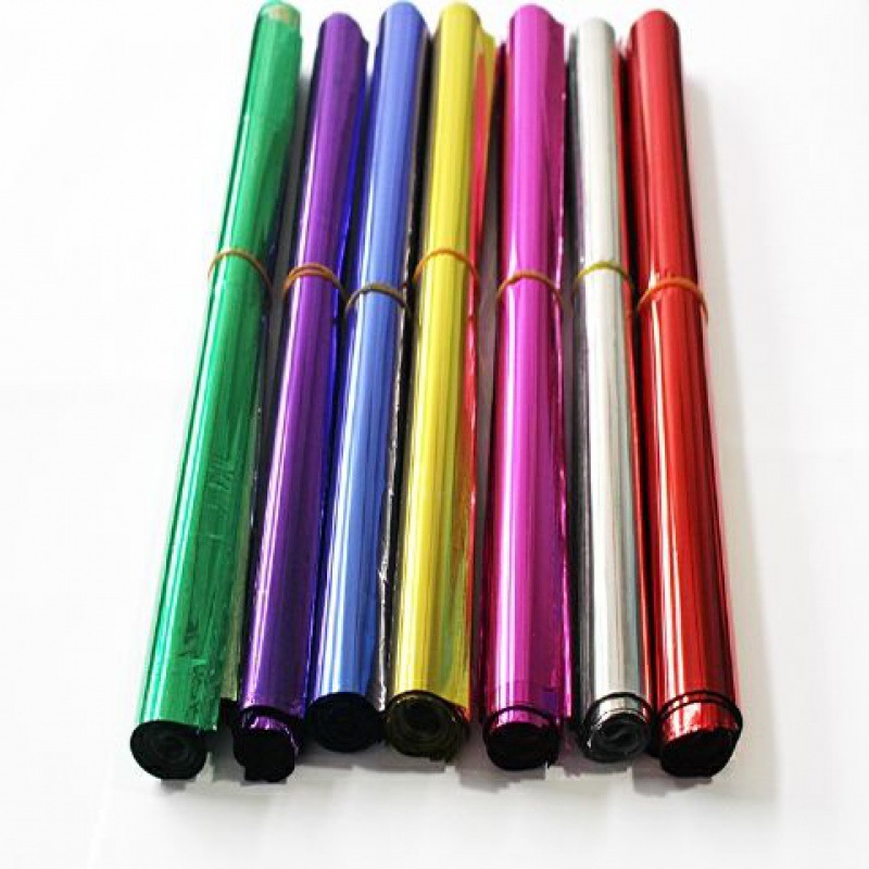 亮光纸包邮80张卷彩色剪纸闪光纸电光纸装饰塑料亮片包装纸速卖通