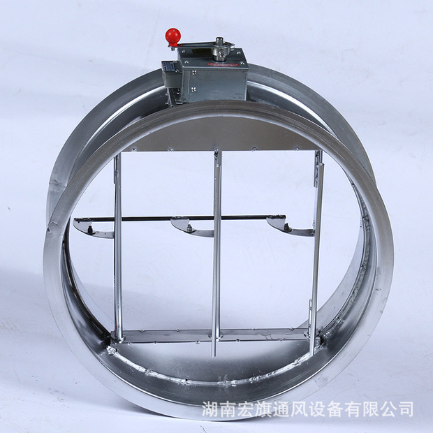 大量供应可定制镀锌板圆形70°电动防火阀规格定制加工