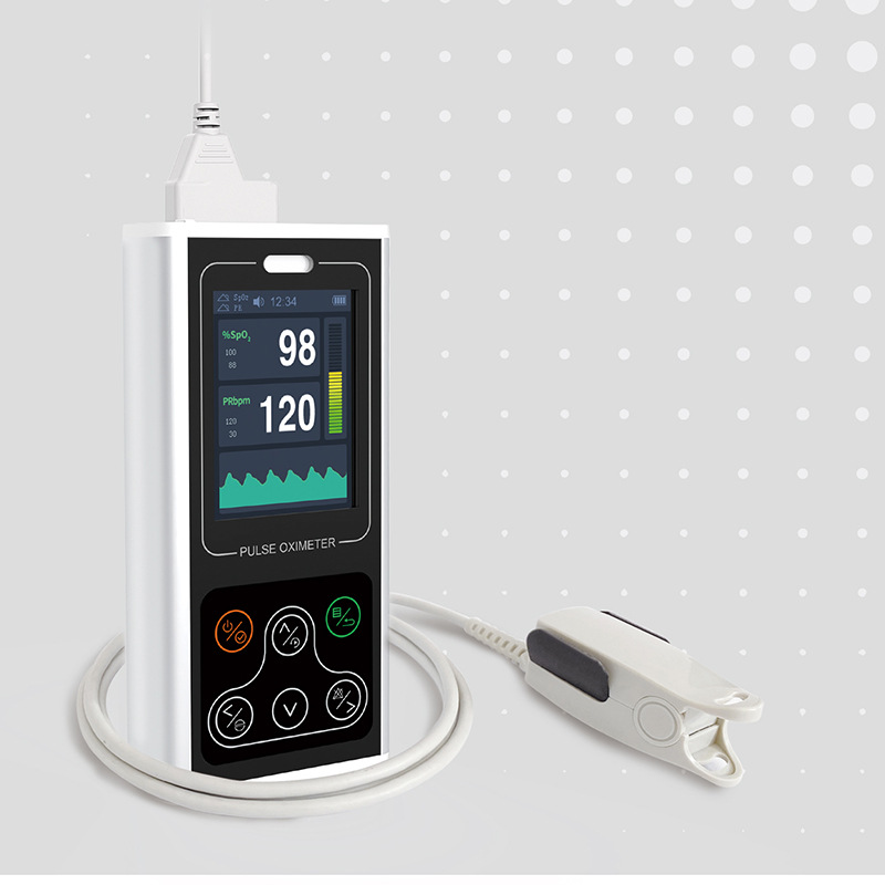 跨境便携式手持掌上成人血氧脉率检测血氧仪康泰contec厂家批发