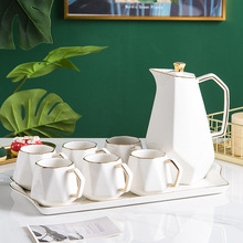 UG73陶瓷水具套装简约客厅水杯欧式下午茶壶套装家用耐热水壶水杯