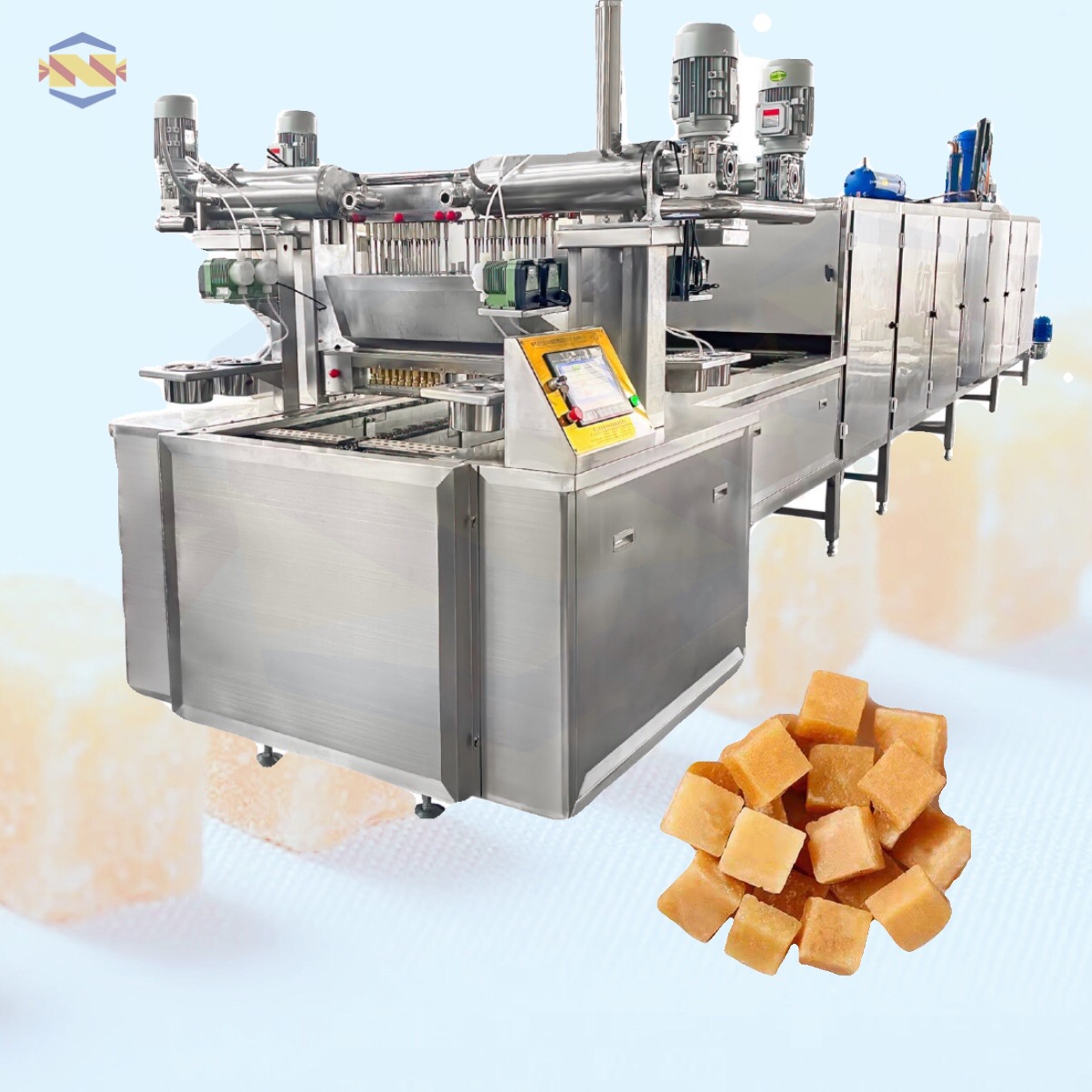 se-72813e-100软梨膏糖自动浇注生产线 创业小型糖果浇注成型机