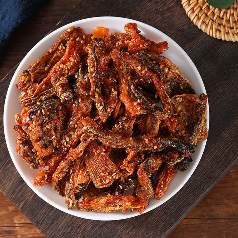 鱼皮零食香酥鱼皮甜辣休闲食品网红脆鱼皮低脂肪鱼干海鲜香脆小吃