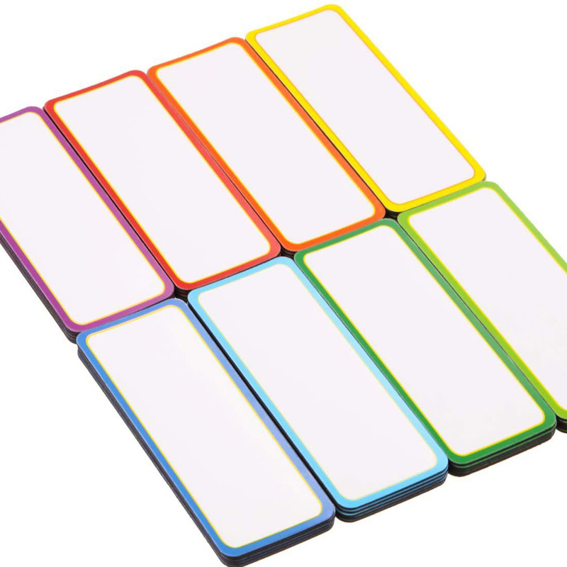 磁性贴可擦写名字贴贴磁力小白板标签黑板软磁铁教具货架标识代发