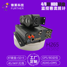 锋莱郑州青岛1080P公交客流监控一体机 HDD车载监控主机ADAS+DMS