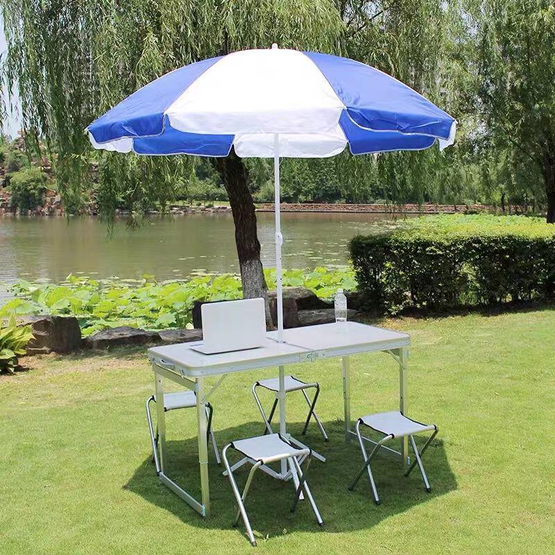 批发户外遮阳伞商用大摆摊伞太阳伞伞座伞架伞坐折叠桌十字折叠厂