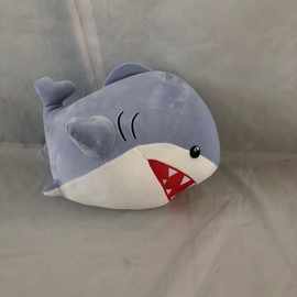 最终幻想ff14鲨鱼指挥官毛绒公仔娃娃游戏鲨鱼玩偶鲨鱼抱枕现货代