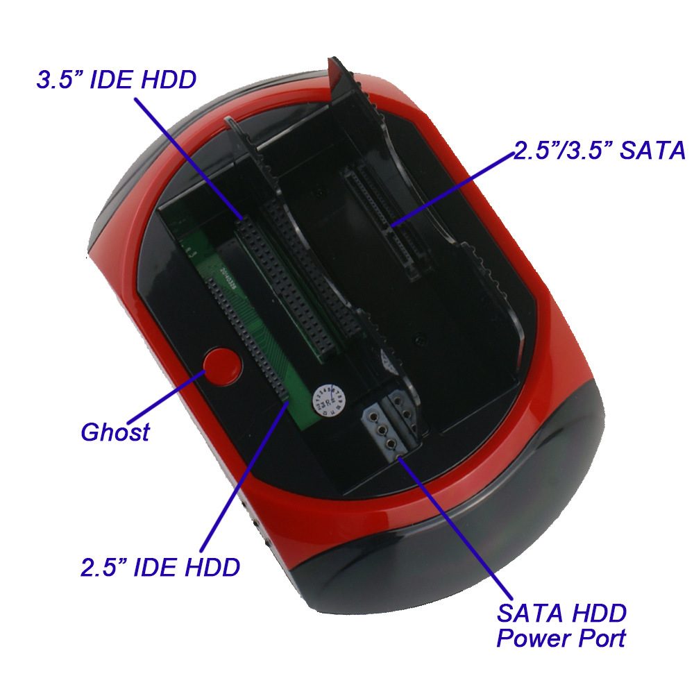 USB3.0新老两用串并口移动硬盘盒 2.5/3.5寸通用SATA/IDE硬盘底座