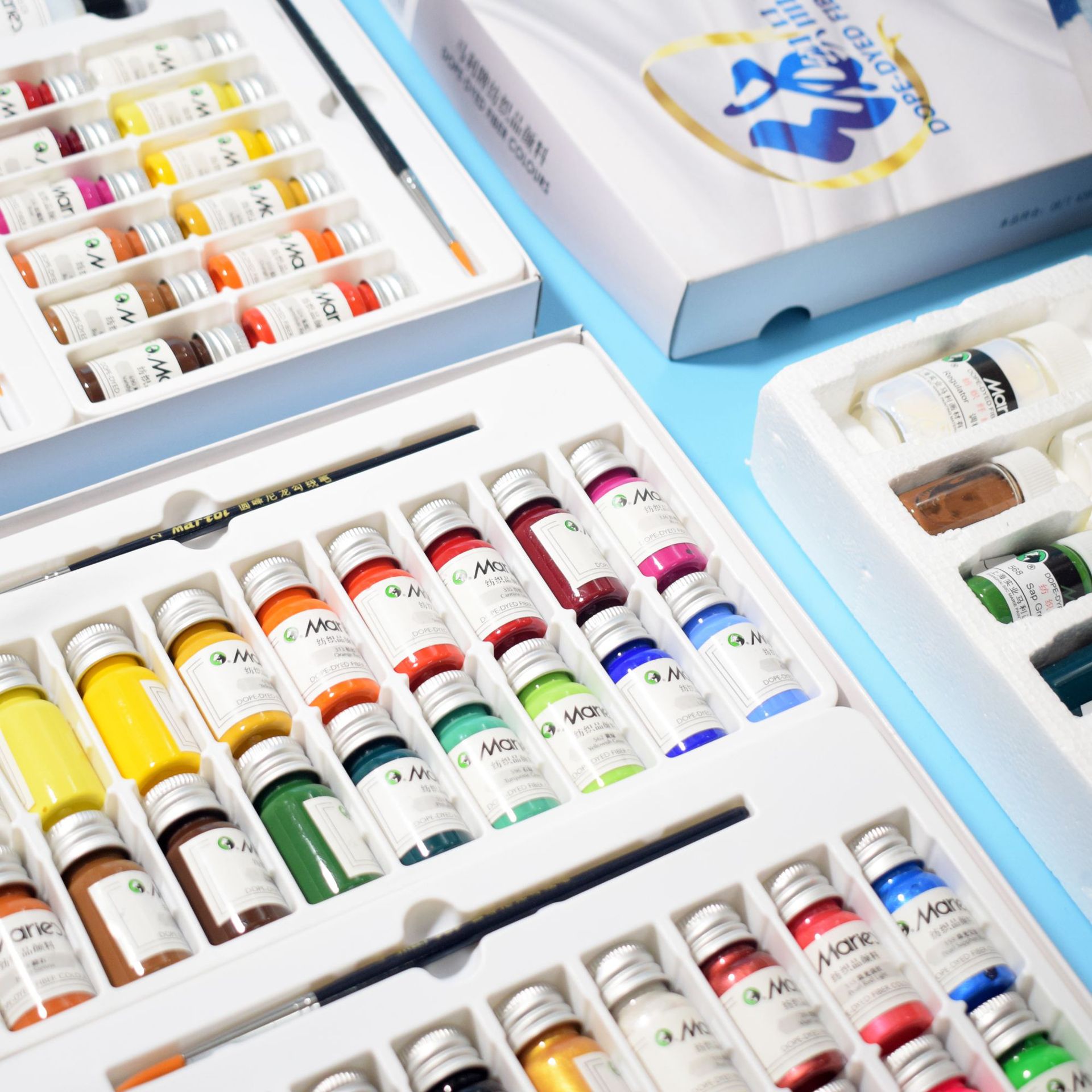 马利牌纺织颜料套装丙烯手绘diy画鞋t恤彩绘衣服纤维染布颜料防水