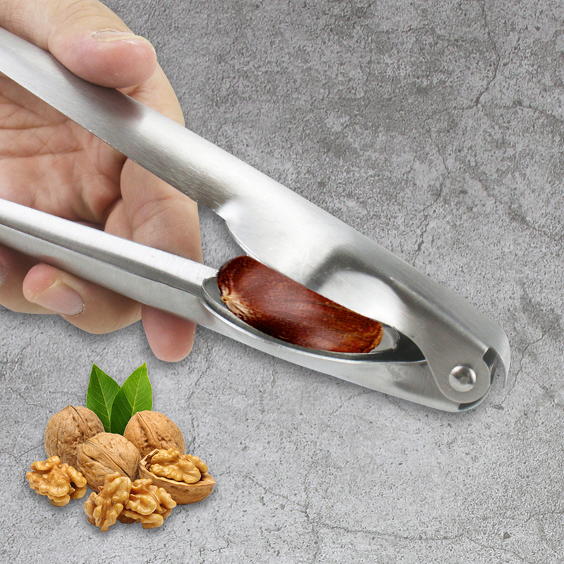 Chestnut Clip Stainless Steel Chestnut Mouth Gag Cross Nut Shell Separator Peel Chestnut Knife Household Walnut Chestnut Clip