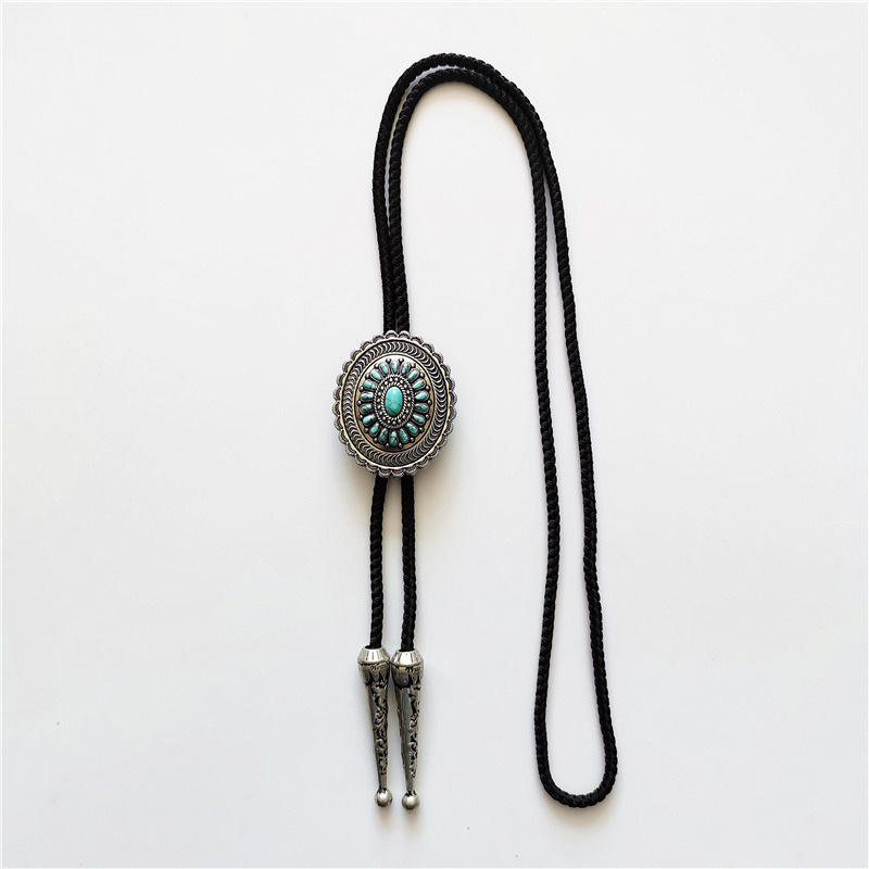 a01b1c97波洛领带男女百搭款式碎松石美式西部牛仔风vintage领绳