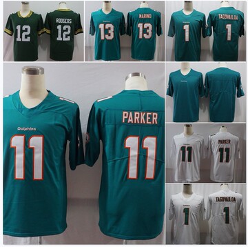 海豚队刺绣橄榄球衣球服11#13复古传奇二代球迷精英版比赛训练服1