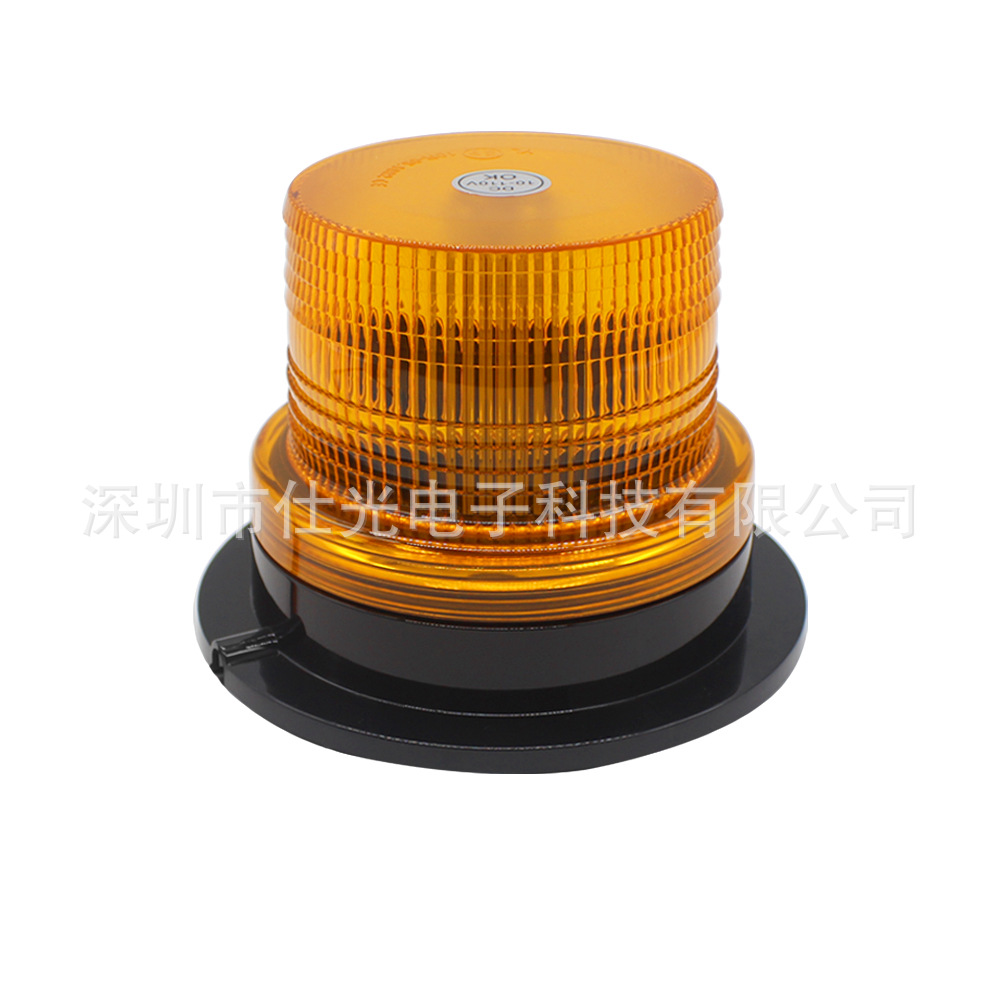 现货叉车警示灯 10-110v爆闪灯led频闪灯 道路救援黄色车顶灯