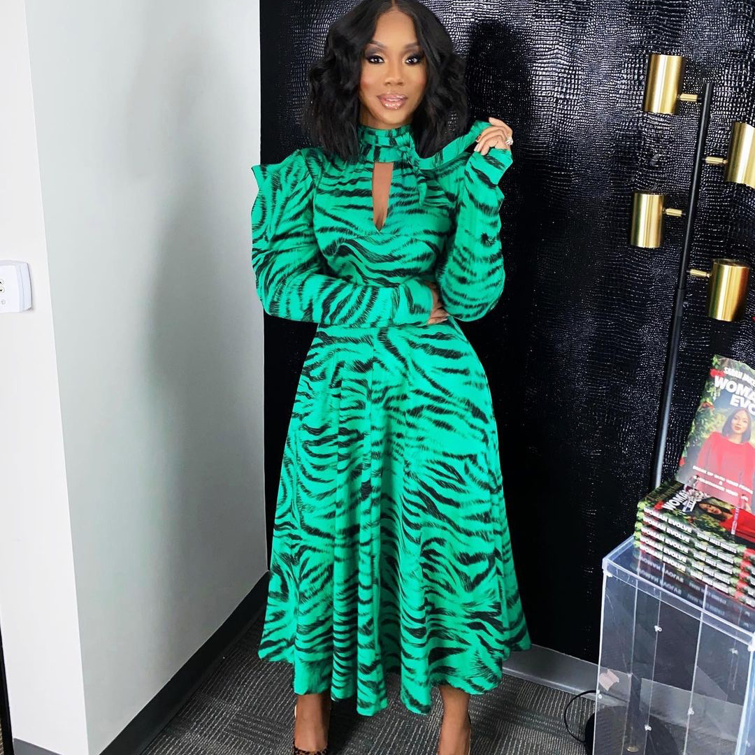 d3065m欧美女装秋冬气质通勤长袖高腰大摆印花跨境大码非洲连衣裙