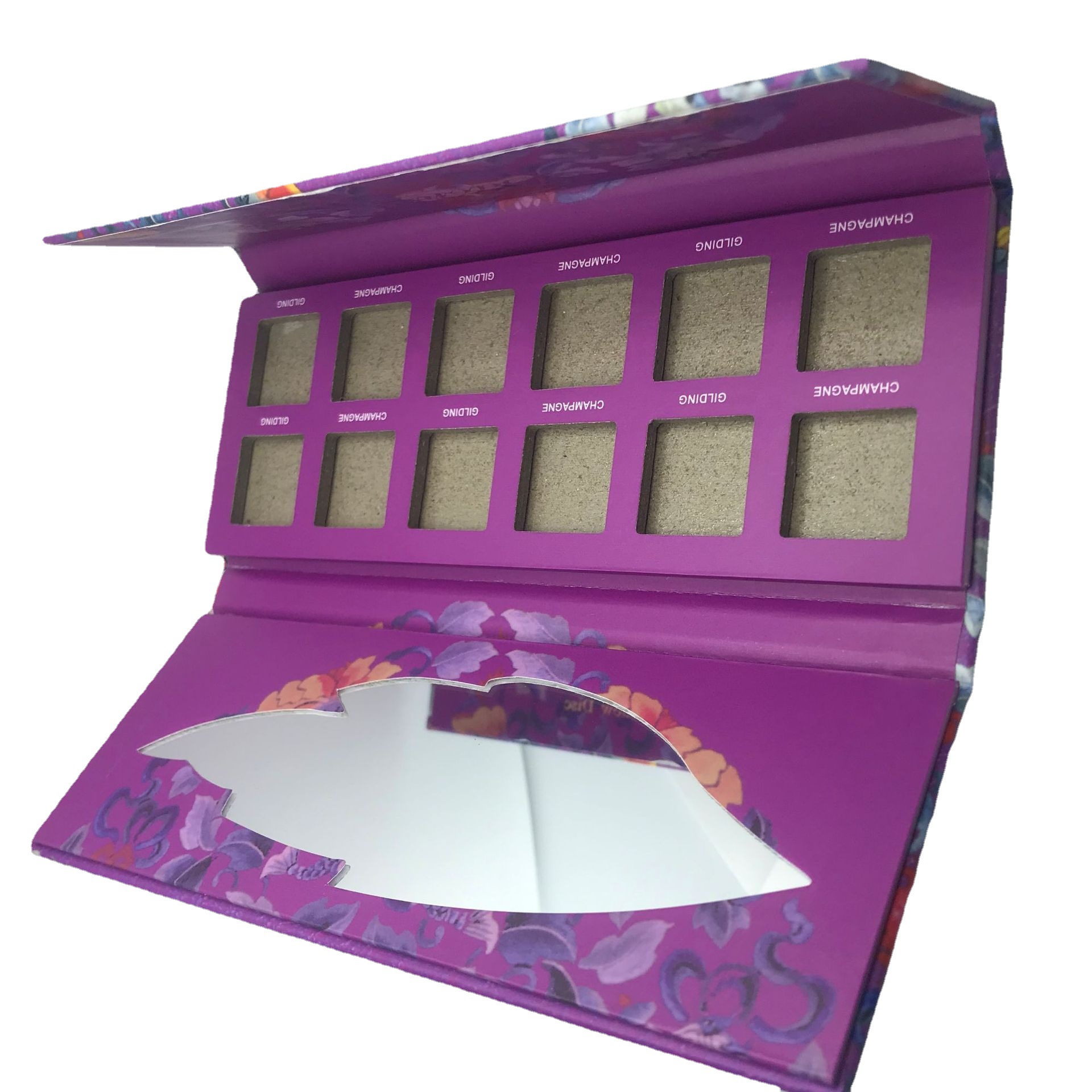 纸质眼影盘定制12色纸质眼影盒可定制logo彩妆盒眼影包材眼影空盒