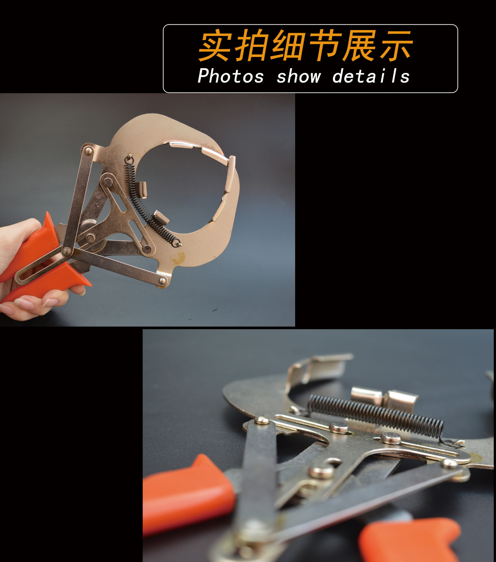 4寸钳式活塞环钳6寸活塞环扩张器活塞拆装工具大号活塞环压缩器