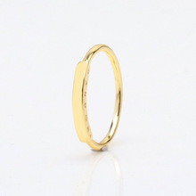 潘家新品白铜镀黄金我的签名戒指欧美时尚潘标志logo戒指生日礼物