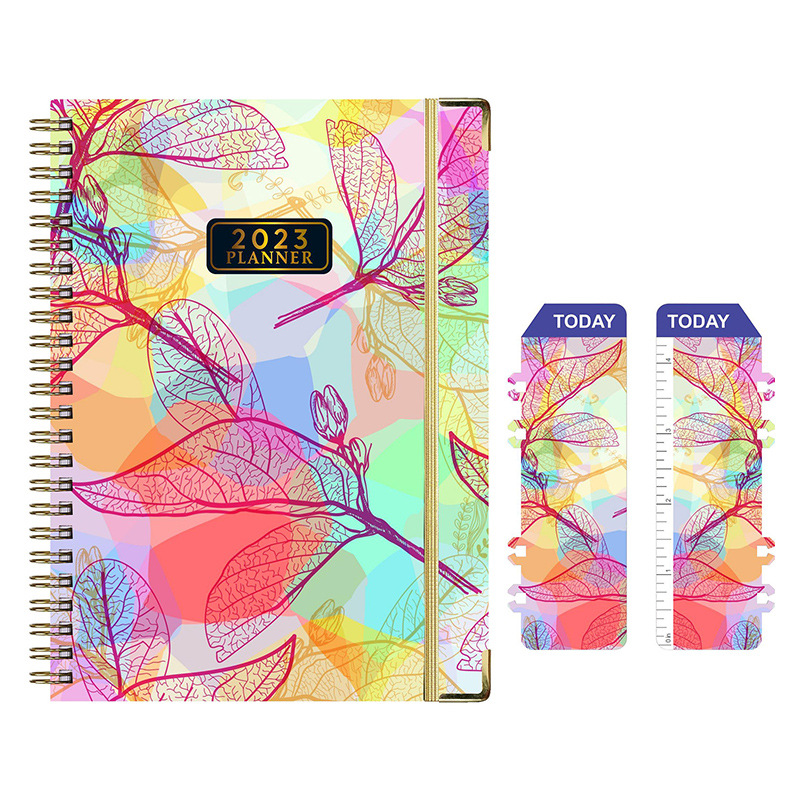 Hot-Selling New Arrival 2023 English Notebook Notepad A5 Coil Planning This Work Sports Clock-in Schedule Book