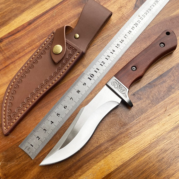 热销东南亚户外刀具野外求生刀生存野外求生刀随身高硬度小刀直刀