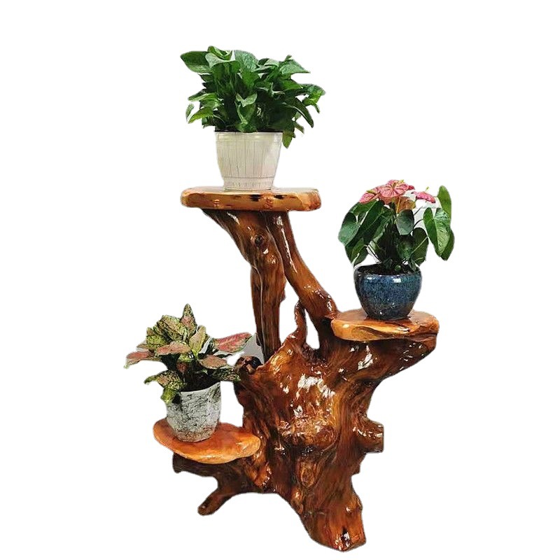 根雕摆件天然树根花架实木木雕根艺盆景客厅家用鱼缸底座原木花盆