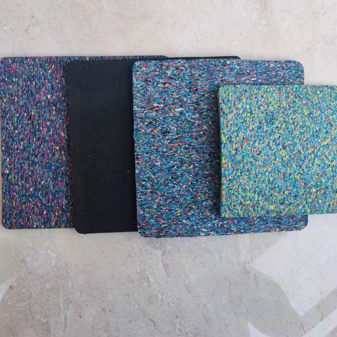 厂家河北成都聚氨酯橡胶颗粒减震垫 地面浮筑楼板隔声垫工厂