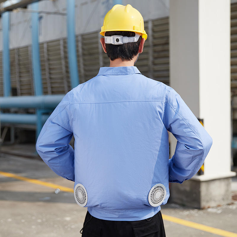 夏季空调服智能充电制冷服风扇服降温工地电焊工作服男劳保服