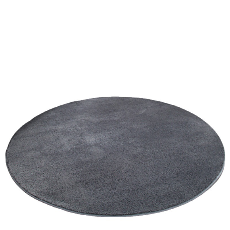 Thick round Carpet Living Room Coffee Table Bedroom Bedside Blanket Wholesale Household Solid Color Soundproof Basket Computer Chair Drum Pad