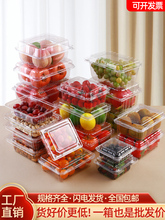 一次性水果盒透明塑料500克带盖网红打包盒水果店超市草莓包绍前