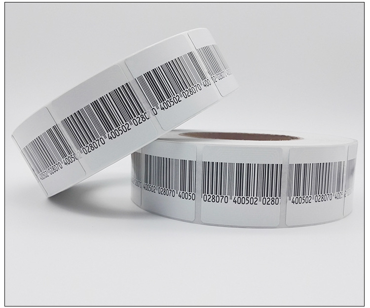 超市防盗标签射频防盗标签软标签防盗磁条码防盗贴印刷logo非声磁