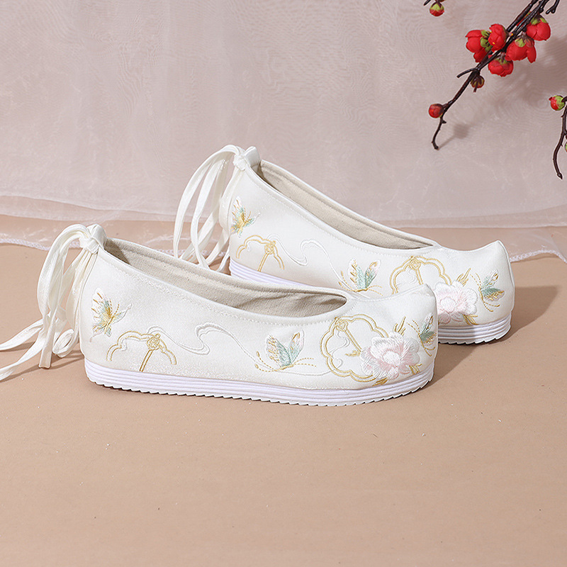 手绘布鞋女古风