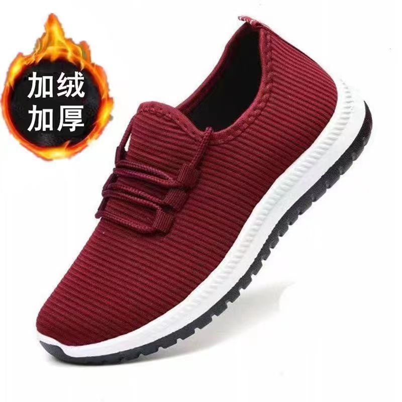 2022 New Winter Cotton Shoes Men's and Women's Same Style Fleece Lined Padded Warm Keeping Waterproof Cotton Shoes Slip-on Lazy Shoes