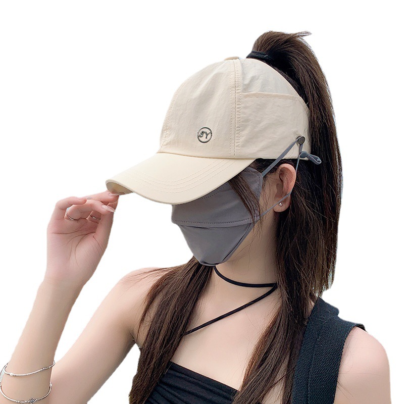 Hat Women's Summer Sun-Proof Topless Hat Sun Baseball Cap Breathable Korean Style Fashion Trendy All-Matching