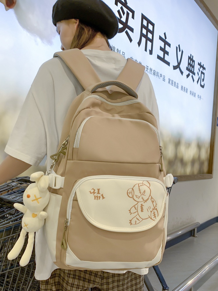 Schoolbag Girls High School Students Junior High School Students Multi-Layer Girls' Backpack